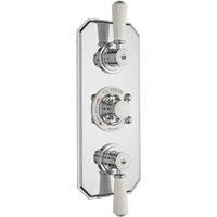 B C Designs BC Designs Victrion Triple 2-way Concealed Valve Chrome, Silver