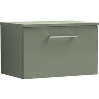 Nuie Arno 605mm Wall Mounted Standard Single Vanity green 377.0 H x 377.0 W x 390.0 D cm