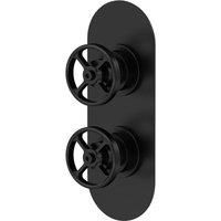 Hudson Reed Industrial Concealed Shower Valve with Diverter Dual Handle - Matt B