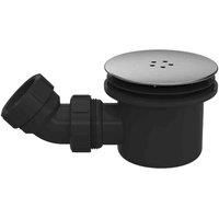 Mega-Flow 90mm Shower Tray Waste Trap & Vented Cover Dome Bathroom Easy-Clean