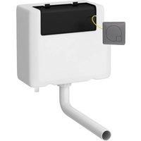 Hudson Reed Universal Access Bottom Inlet Cistern & Square Flush Plate - Gun Metal
