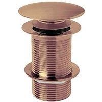B C Designs BC Designs Push Down Basin Waste (unslotted) Brushed Copper