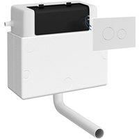 Nuie Pneumatic Dual Flush Universal Access Concealed Cistern & Round Push Button