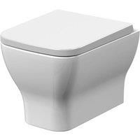 Nuie Ava Wall Mounted Hung Toilet Soft Closing Seat Compact Pan Bathroom Modern