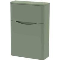 Nuie Lunar Back to Wall WC Toilet Unit 550mm Wide - Satin Green