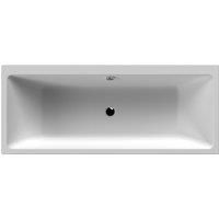 Nuie Minimalist Thin Edge Straight Baths Modern Sanitary Grade Acrylic Bathroom