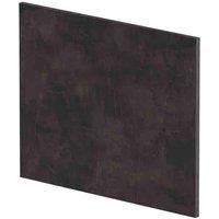 nuie Square Shower Bath End Panel - Metallic Slate