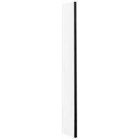 Wetroom 8mm Toughened Safety Glass Return Screen - 215mm x 1850mm - Satin Black