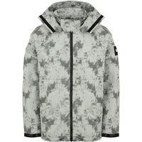 Long Sleeve Zip Up Navy Rusted Hooded Jacket