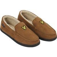 Lyle & Scott Mens Aspen Slipper Moccasin Dark Brown 9