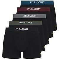 Lyle & Scott Men's 5 Pack Henrick Trunks, Black