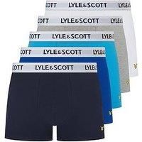 Lyle & Scott Men's 5 Pack Miller Trunks, Multicoloured
