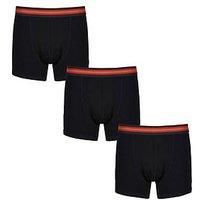 Luke 1977 Rick Long Soft Cotton 3 Pack Boxers-Black