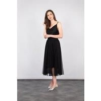 Eden Tulle Swing Skirt - Black