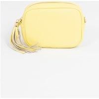 Beau - Italian Leather Crossbody Bag - Lemon, Pebbled
