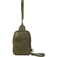 Tara Pebbled Italian Leather Crossbody Sling Bag