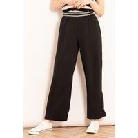 Amber Wide Leg Trousers - Black