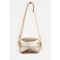 Willa Crossbody Bag - Gold, Metallic Faux Leather