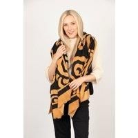 Sarta Women's Aston Lightweight Scarf - Neutral, Abstract in Natural