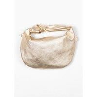 Colby Metallic Italian Leather Small Hobo Bag
