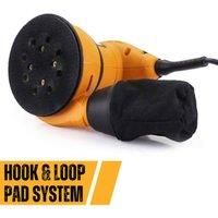 JCB 240v Orbital Sander, Variable Speed & Dust Collector, Overload Protection, Hook and Loop Sanding Base, 3 Year Warranty