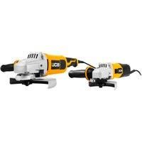JCB Angle Grinders Twin Pack - 115MM, 230MM Corded 600W 240V | 21-AGTPK