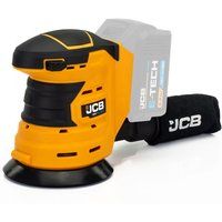 JCB - 18V Orbital Sander - Power Tool with Integrated LED Charge Indicator, Hook and Loop Fastening - Designed with Rubber Grip Over Mould & Dust Collector - Ideal Tool Kit Accessory