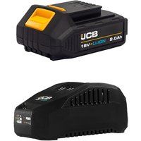 JCB 21-20LIBTFC 18V 2Ah Lithium-ion Battery and 2.4A Fast Battery Charger Li-ion