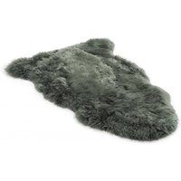 Infinity Leather Genuine Sheepskin Natural Soft Fluffy Real Wool Rug in Green | Size: 90cm x 60cm