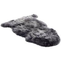 Infinity Leather Genuine Sheepskin Natural Soft Fluffy Real Wool Rug in Dark Grey | Size: 90cm x 60cm