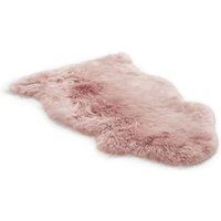 Infinity Leather Genuine Sheepskin Natural Soft Fluffy Real Wool Rug in Pink | Size: 90cm x 60cm