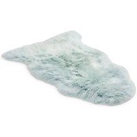 Infinity Leather Genuine Sheepskin Natural Soft Fluffy Real Wool Rug in Teal | Size: 90cm x 60cm