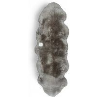 Infinity Leather Luxury Genuine Sheepskin Double Natural Fluffy Soft Real Wool Rug in Taupe | Size: 180cm x 60cm