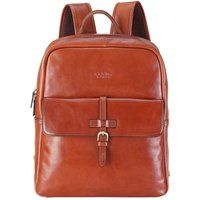 Infinity Leather Genuine Leather Vintage Laptop Backpack Travel Bag - Cove in Tan