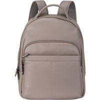 Infinity Leather Genuine Leather Vintage Rucksack Laptop Bag Travel Backpack - Capri in Grey