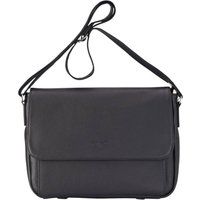 Infinity Leather Genuine Leather Laptop Bag Travel Work Messenger Satchel - Camden in Black