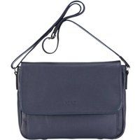 Infinity Leather Genuine Leather Laptop Bag Travel Work Messenger Satchel - Camden in Navy