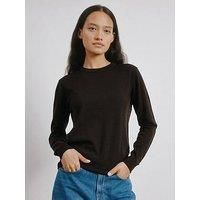 Albaray Fine Merino Wool Jumper - Brown