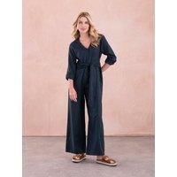 Linen Tie Waist Jumpsuit