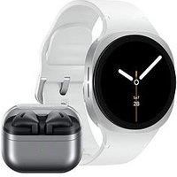 Samsung Galaxy Watch8 40Mm Bt Silver And Buds3 Silver, With Galaxy Ai