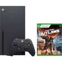 Xbox Series X 1TB with Star Wars Outlaws - Carbon Black, Black