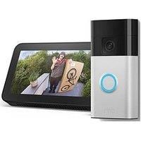 Ring Echo Show 5 & 3Rdgen Video Doorbell Satin Nickel