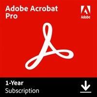 Adobe Acrobat Pro Digital Download for Windows Or Mac, for 1 User - Annual Renewable Subscription, 12 Months Included, White