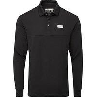 Stuburt Men/'s Stuburt Sport Tech Long Sleeve Polo Golf Shirt, Black, S UK