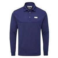 Stuburt Men/'s Stuburt Sport Tech Long Sleeve Polo Golf Shirt, Midnight, S UK