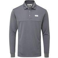 Stuburt Sport Tech Long Sleeve Polo, Slate Grey, Small