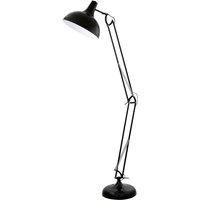 Table Desk Lamp Colour Black Flexible In Line Switch Pedal Switch Bulb E27 1x60W