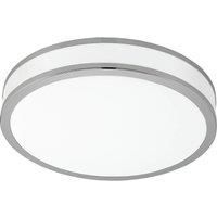 Wall Flush Ceiling Light Colour White Shade White Chrome Plastic Bulb LED 24W