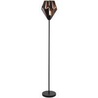 Floor Lamp Standing Light Black & Copper Shade 1 x 60W E27 Bulb Standard