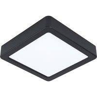 Wall / Ceiling Light Black 160mm Sqaure Surface Mounted 10.5W LED 3000K